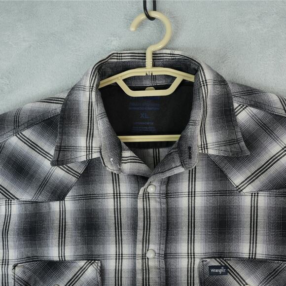 Wrangler Premium Performance Pearl Snap Western Shirt Mens XL Advance Comfort - Picture 6 of 11